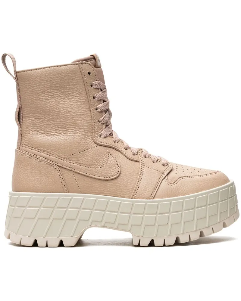 Jordan Air  1 Brooklyn Legend MD Brown/LT Orewood Brn Stiefel - Rosa Rosa