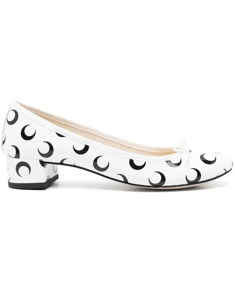Marine Serre x Repetto Camille Pumps 35mm - Weiß Weiß