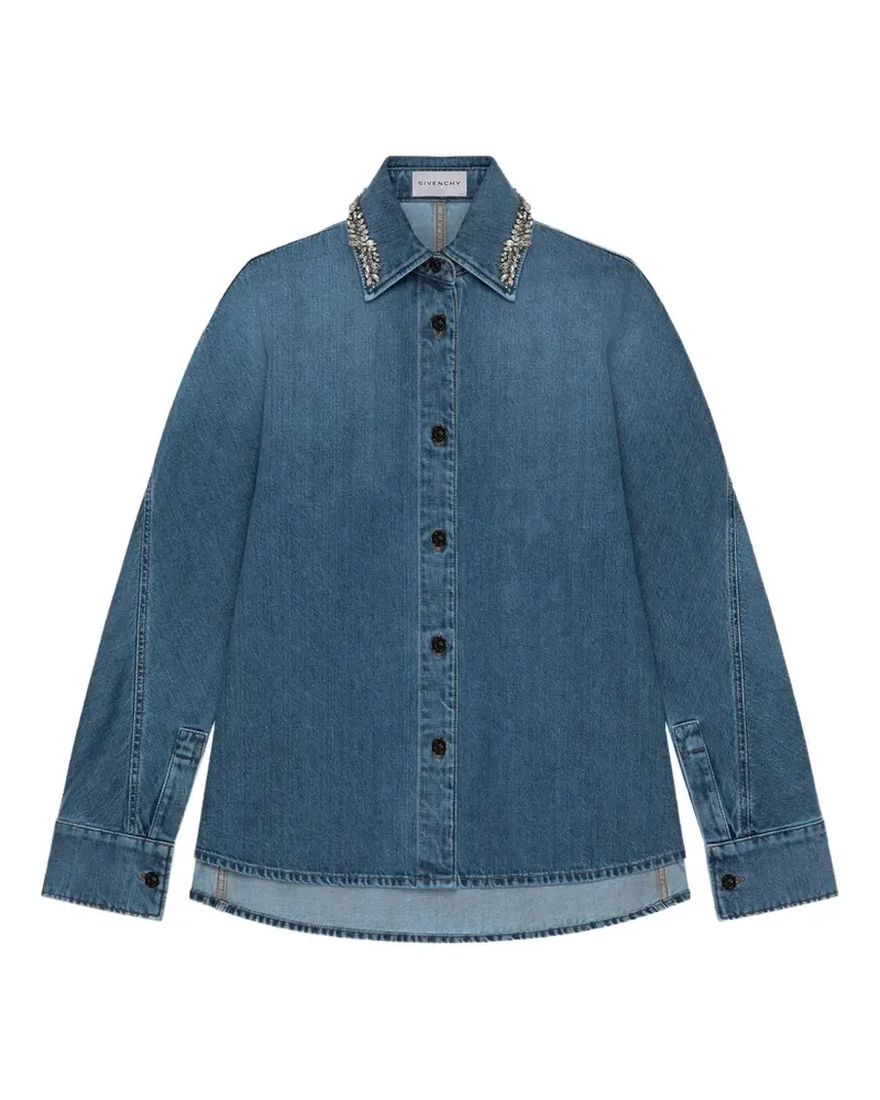 Givenchy Hemd mit Kristallen - Blau Blau