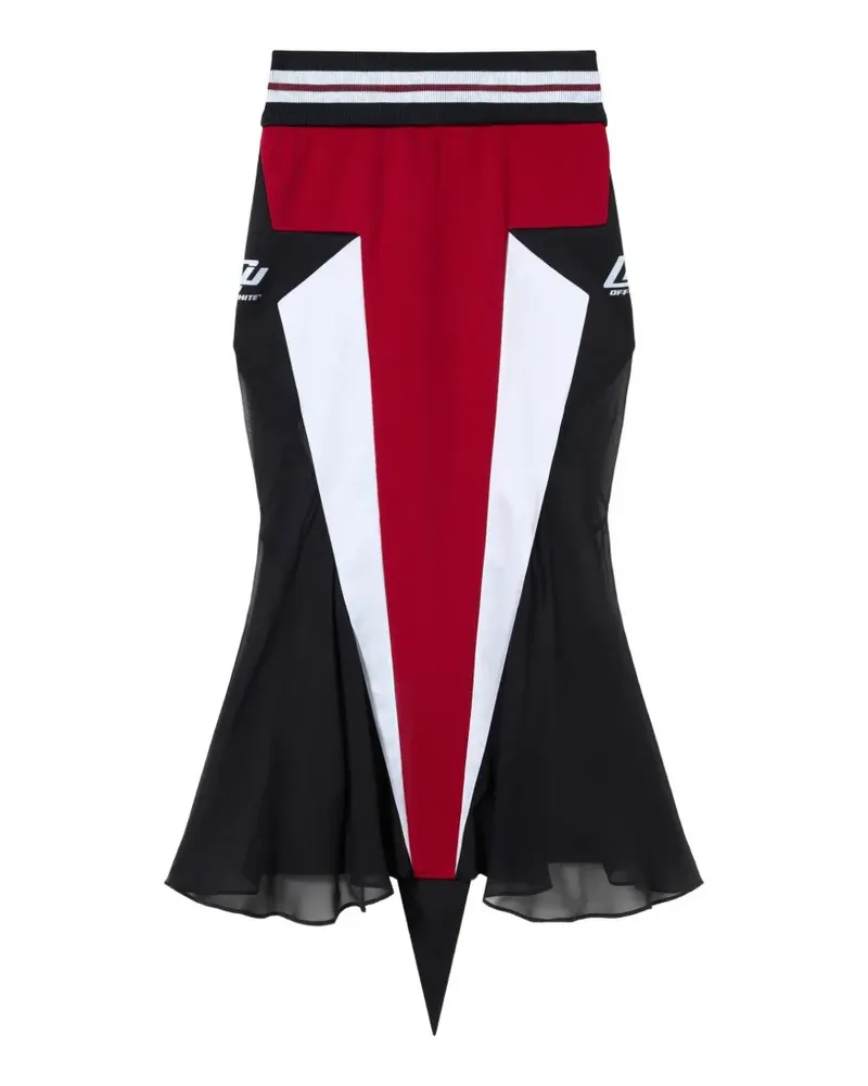 OFF-WHITE Track Star midi skirt - Rot Rot