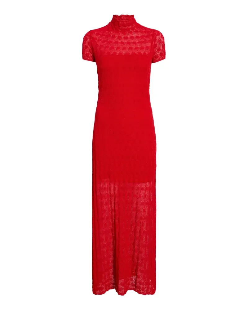 Proenza Schouler Strukturiertes Zein Midikleid - Rot Rot