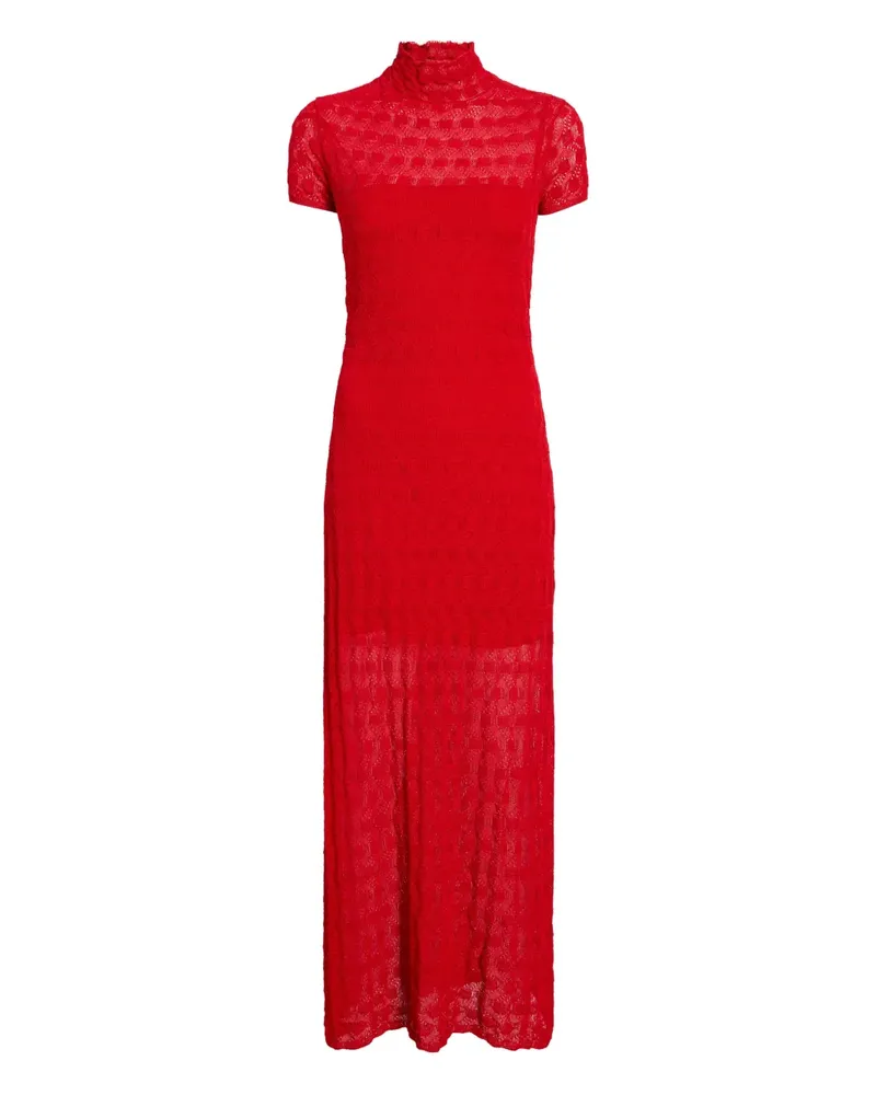 Proenza Schouler Strukturiertes Zein Midikleid - Rot Rot