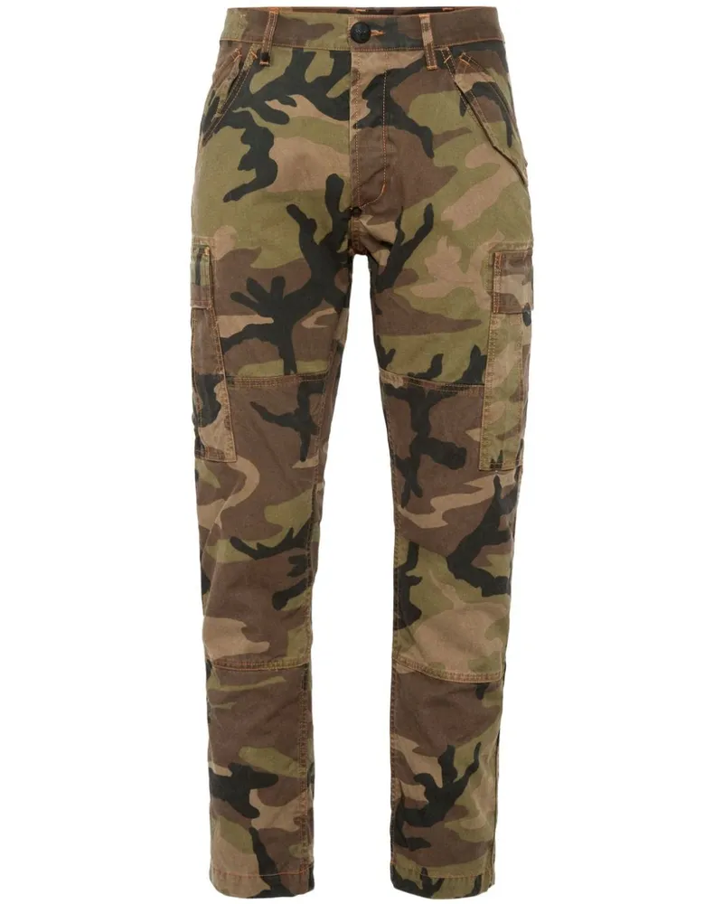 Philipp Plein Cargohose mit Camouflage-Print - Grün Grün