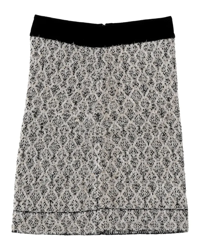 Sandro Jazz geometric jacquard skirt - Grau Grau