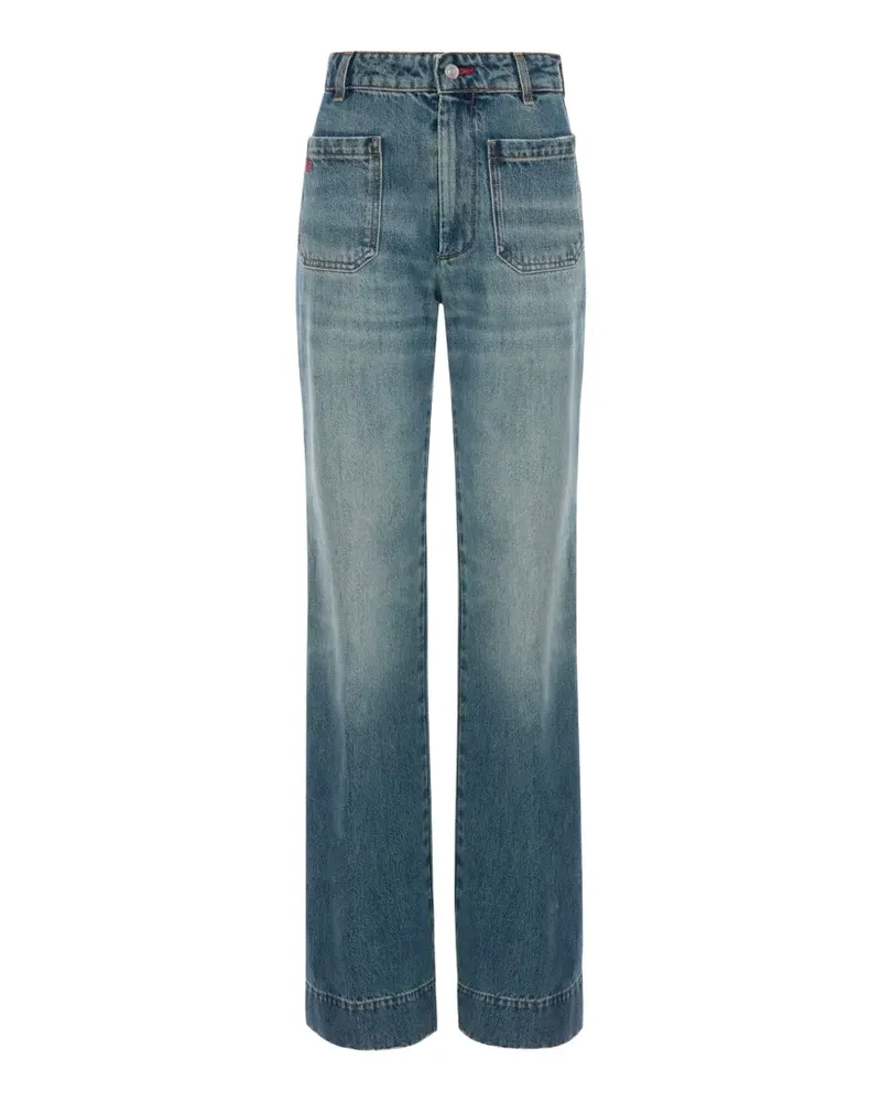 Victoria Beckham Alina patch-pocket jeans - Blau Blau