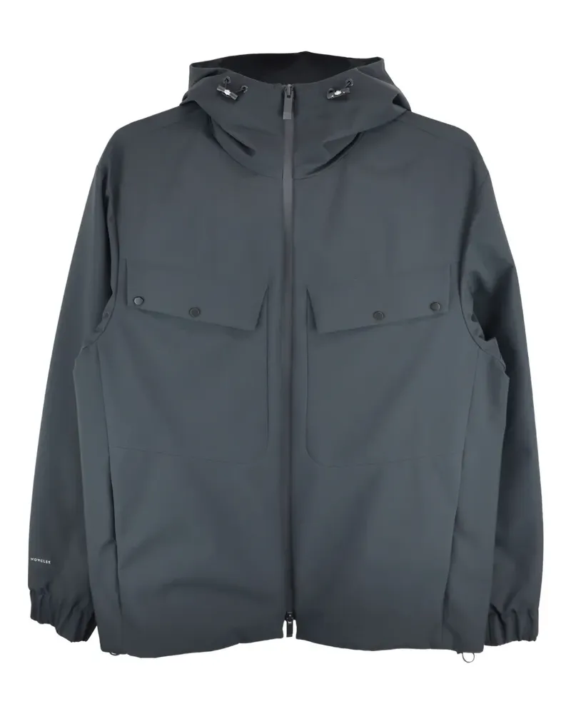 Moncler Escurays Kapuzenjacke mit Klappentasche - Schwarz Schwarz