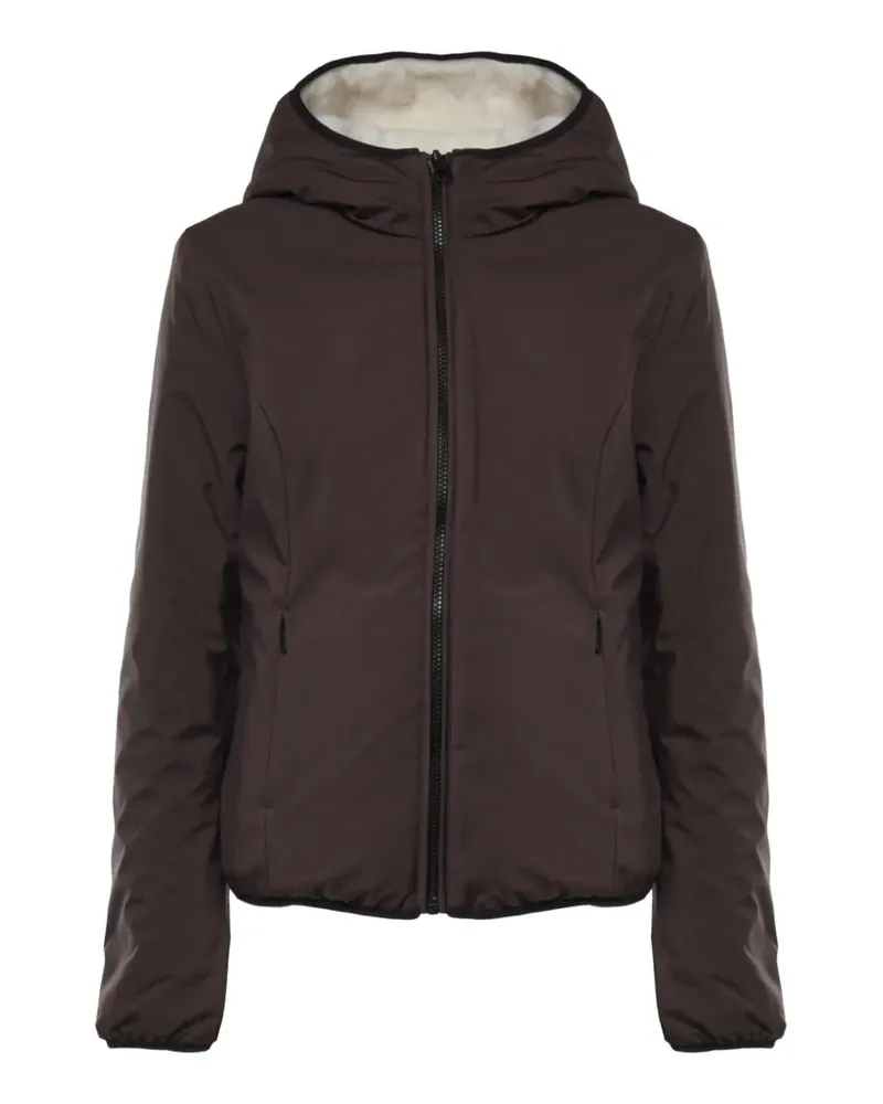 RefrigiWear Lady Brisk hooded reversible jacket - Braun Braun