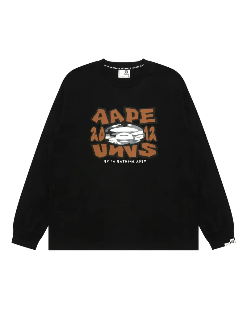 BAPE Sweatshirt mit rundem Ausschnitt - Schwarz Schwarz