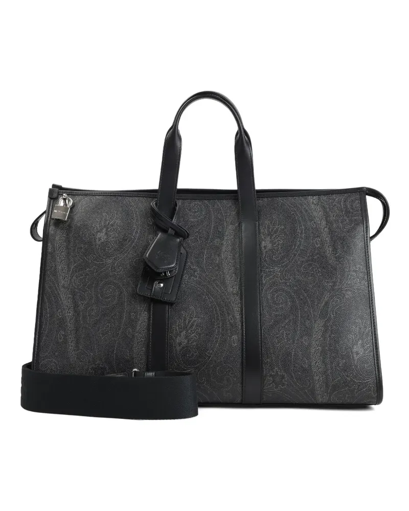 Etro Shopper mit Paisley-Print - Schwarz Schwarz