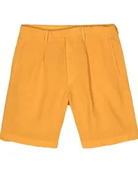 Boglioli Shorts aus Leinen mit Falten Orange