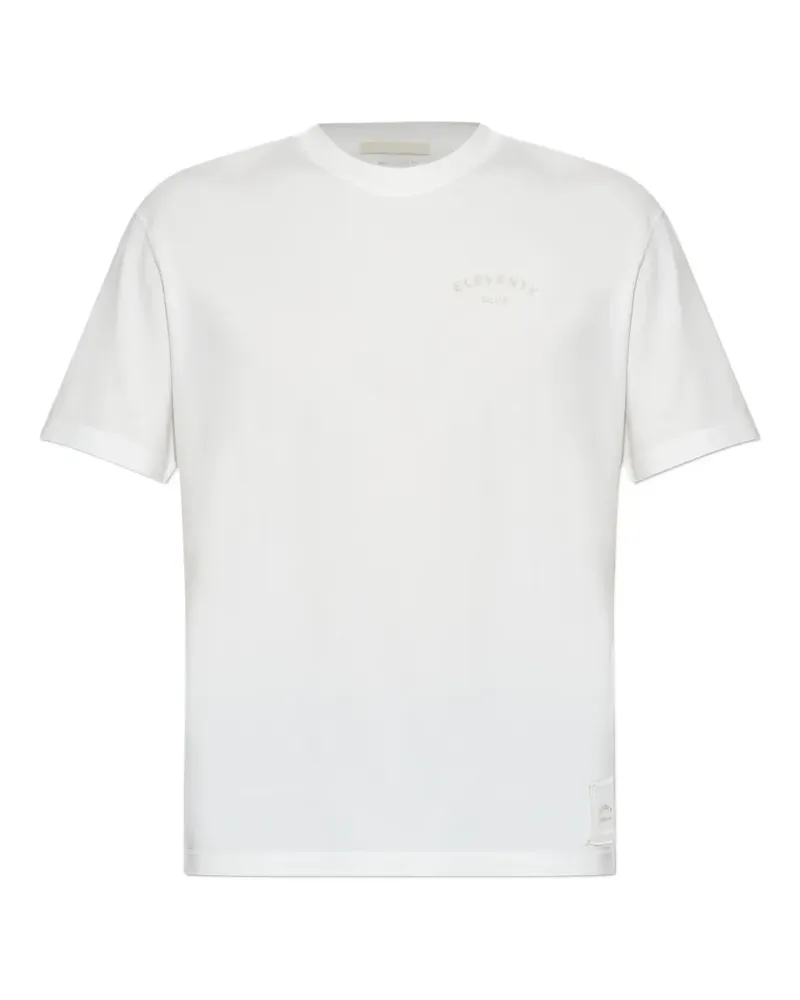 Eleventy logo print T-shirt - Weiß Weiß