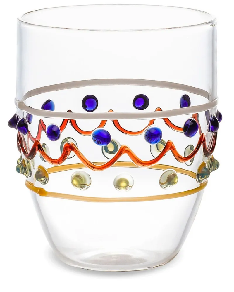 Dolce & Gabbana Carretto Trinkglas aus Muranoglas - Weiß Weiß