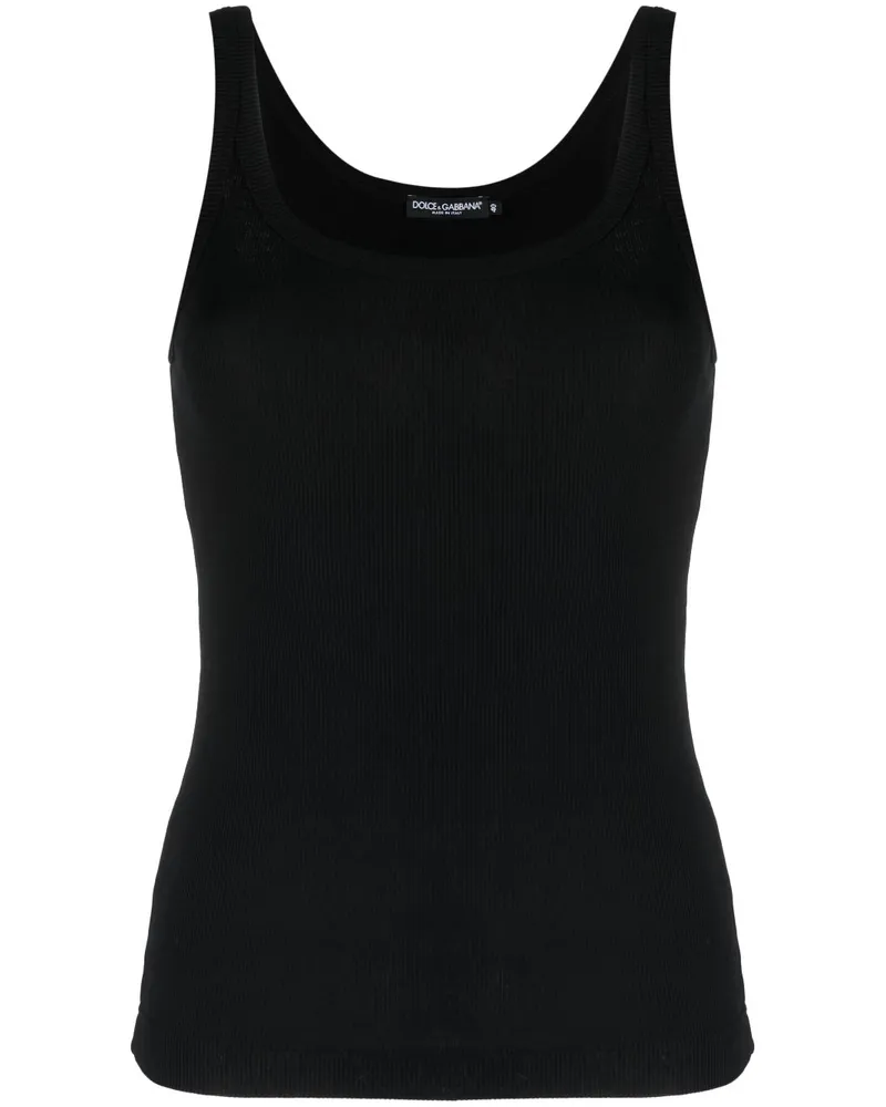 Dolce & Gabbana Gestricktes Top - Schwarz Schwarz