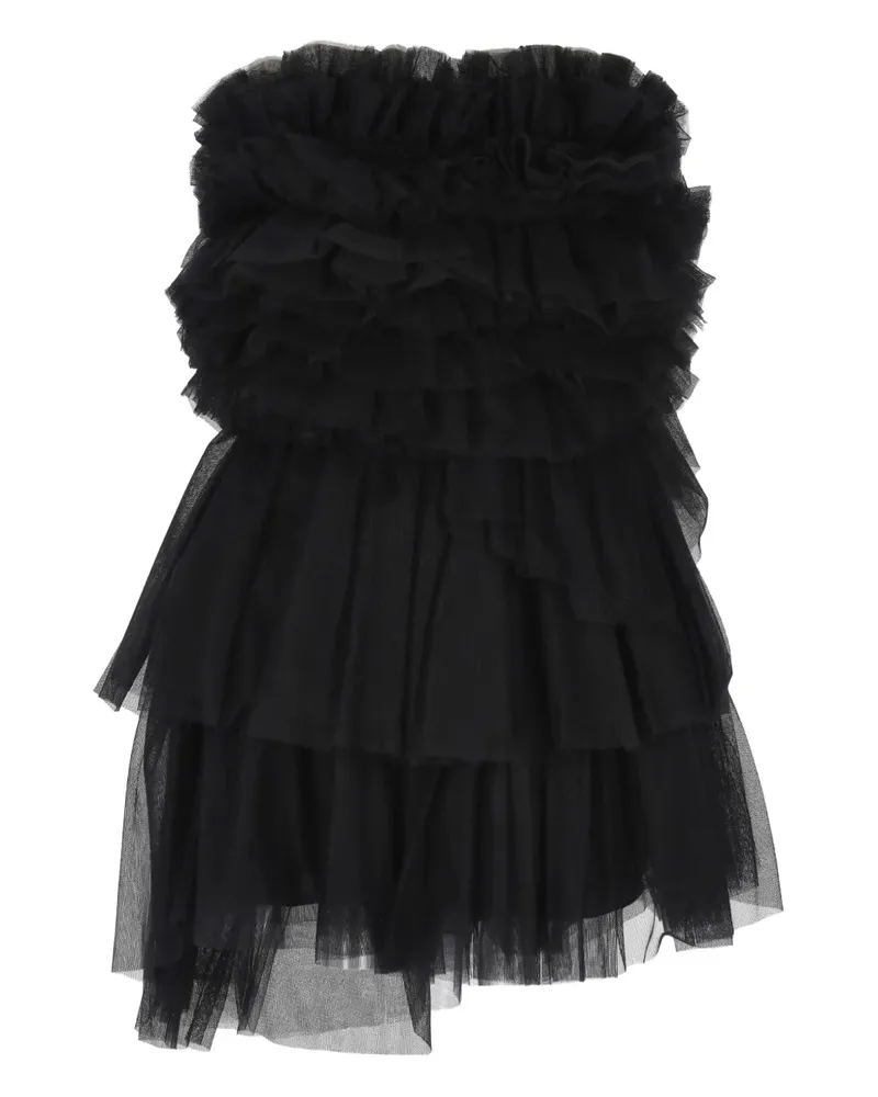 Aniye By Trägerloses Minikleid - Schwarz Schwarz