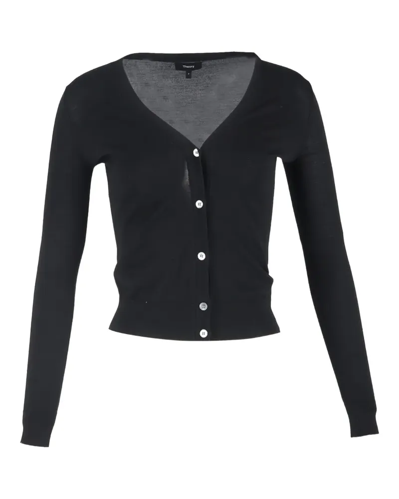 Theory Cardigan mit V-Ausschnitt - Schwarz Schwarz