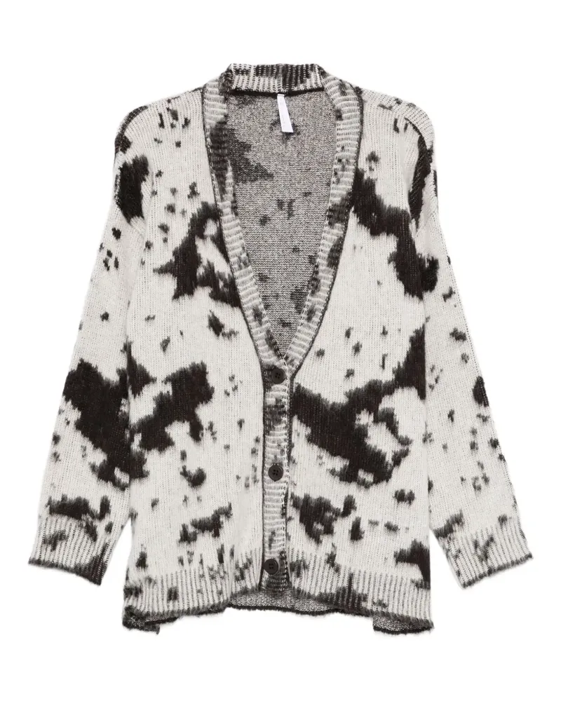 IMPERIAL Cardigan mit Intarsienmuster - Nude Nude