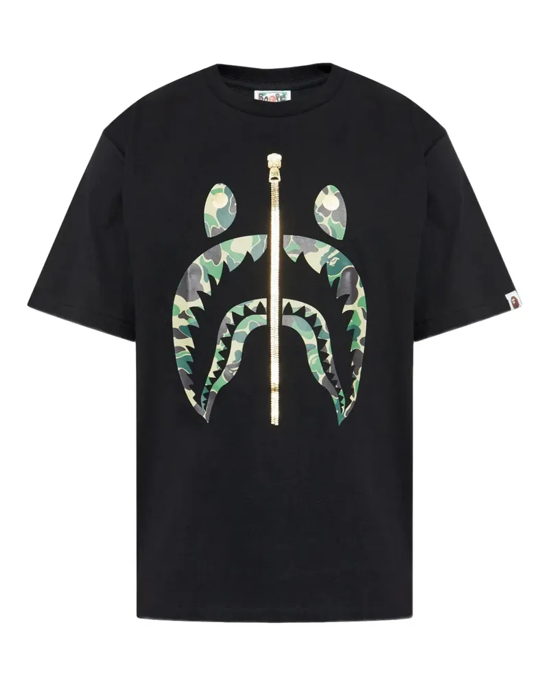 BAPE T-Shirt mit grafischem Print - Schwarz Schwarz