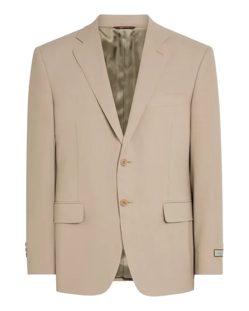 Canali Wollanzug mit Klappentaschen - Nude Nude