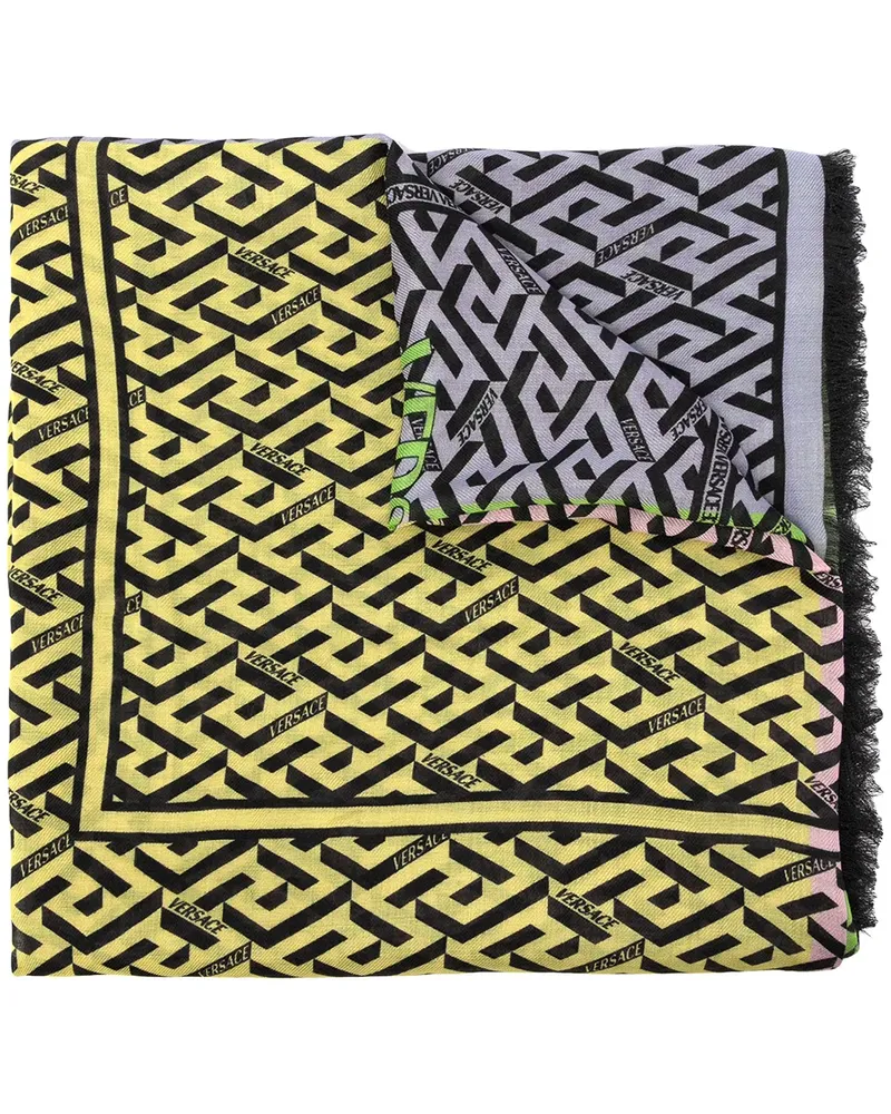 Versace Schal mit "La Greca"-Print - Mehrfarbig Mehrfarbig