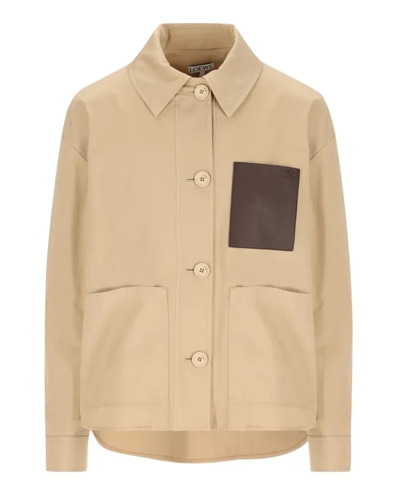 Loewe logo-detail pocket jacket - Nude Nude