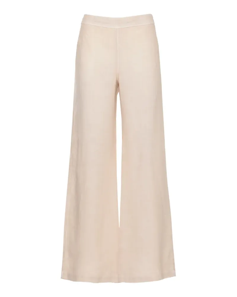120% Lino linen palazzo pants - Nude Nude