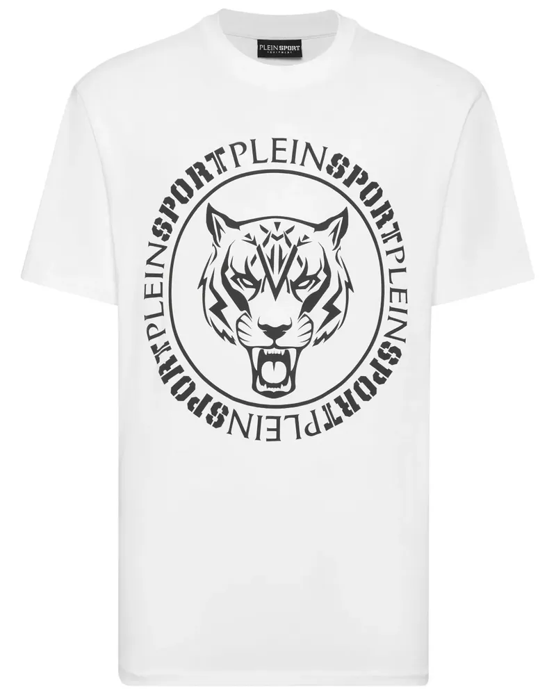 Philipp Plein T-Shirt mit Tiger-Print - Weiß Weiß