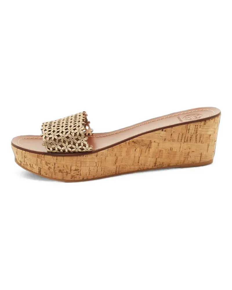 Tory Burch Perforierte Sandalen - Gold Gold