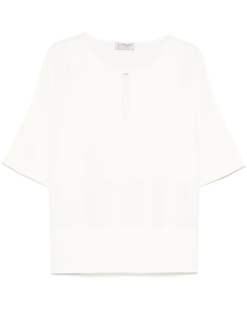 Alberto Biani Bluse aus Seide - Weiß Weiß