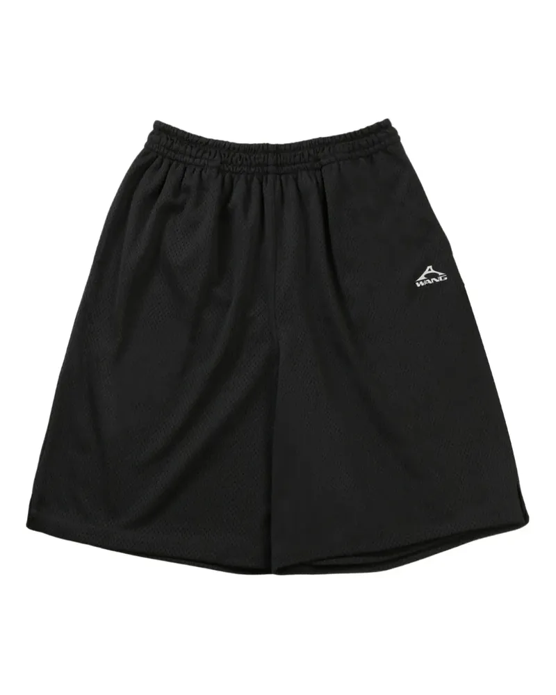 Alexander Wang logo-print track shorts - Schwarz Schwarz
