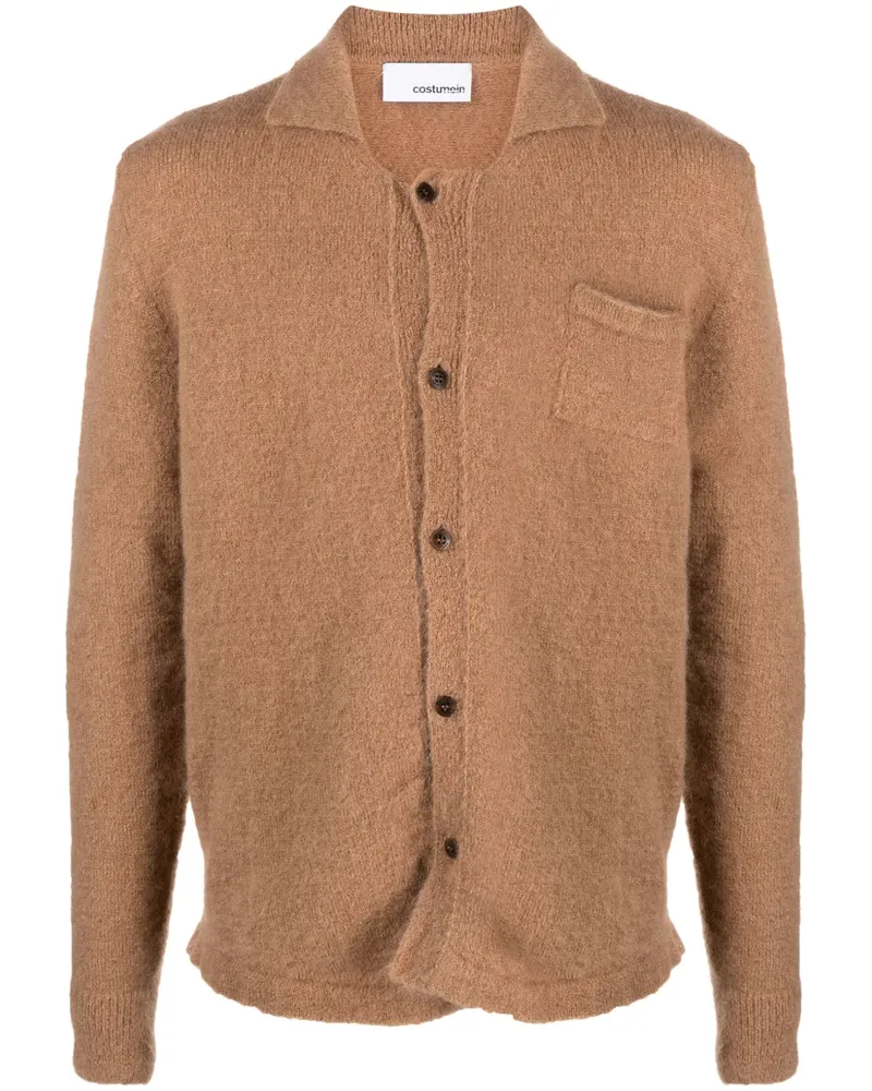 Costumein Cardigan aus Mohairgemisch mit Spreizkragen - Nude Nude