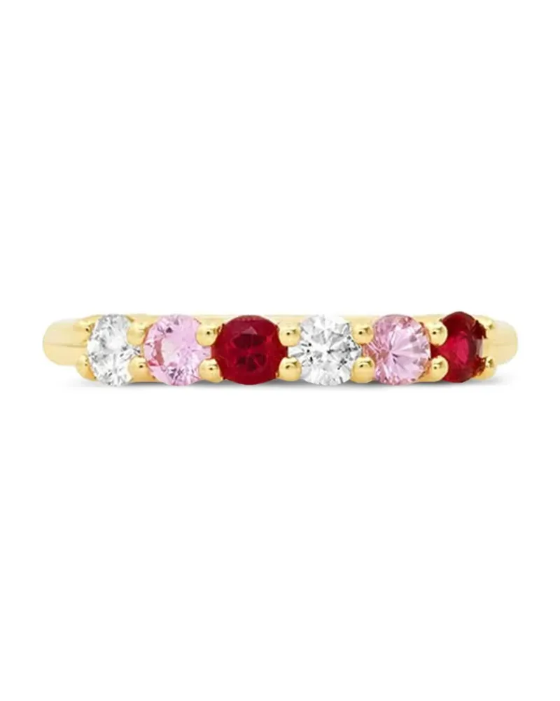 Jennifer Meyer 18kt Gelbgoldring mit Diamant und Saphir Gold