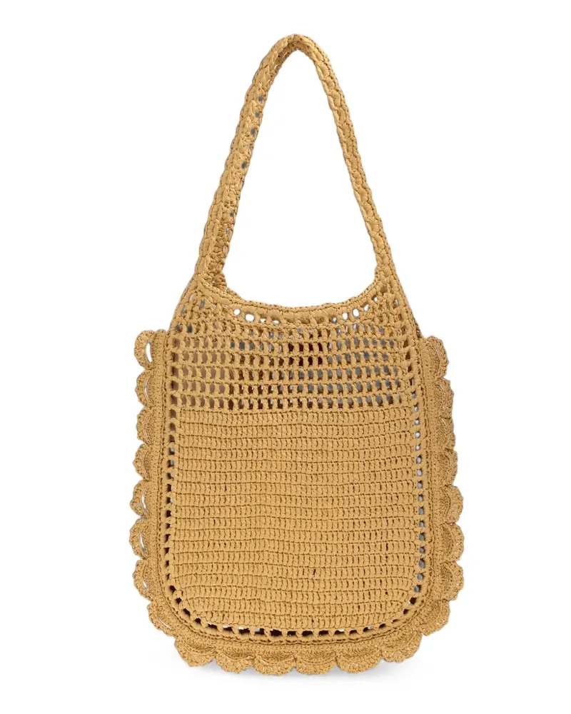 Ulla Johnson Marina Schultertasche mit Rüschen - Nude Nude