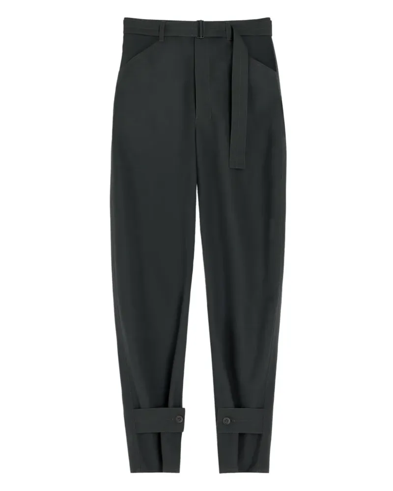 Christophe Lemaire Hose mit Gürtel - Grau Grau