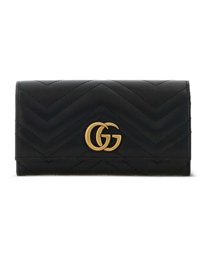 Gucci Portemonnaie mit Logo - Schwarz Schwarz