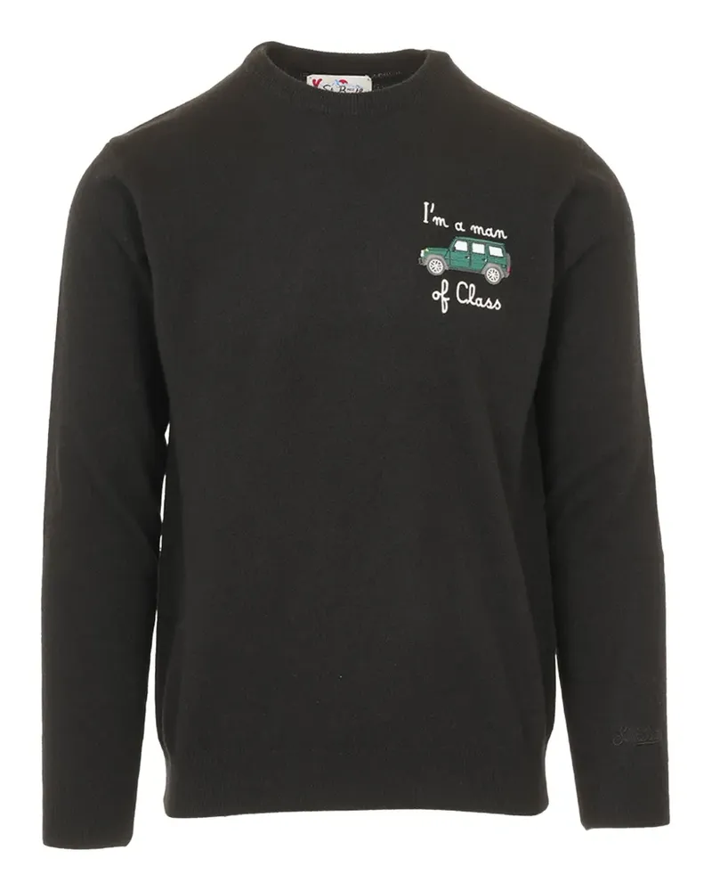 MC2 Saint Barth Bestickter Pullover - Schwarz Schwarz