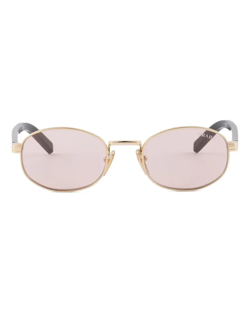Prada sunglasses with the iconic metal plaque - Gold Gold