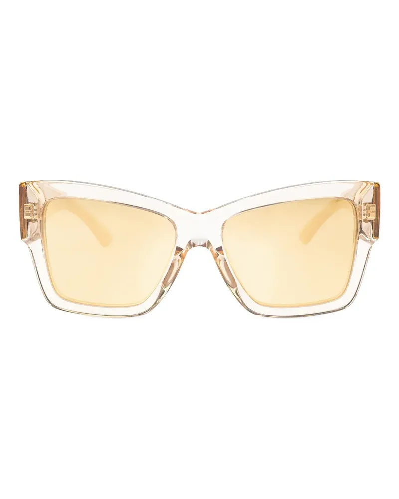 Dolce & Gabbana Sonnenbrille mit Logo - Nude Nude