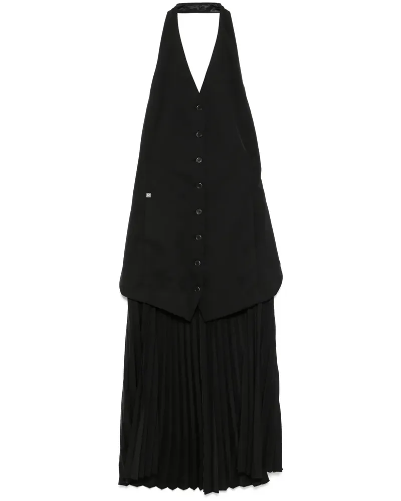 Helmut Lang Neckholder-Trägerkleid - Schwarz Schwarz