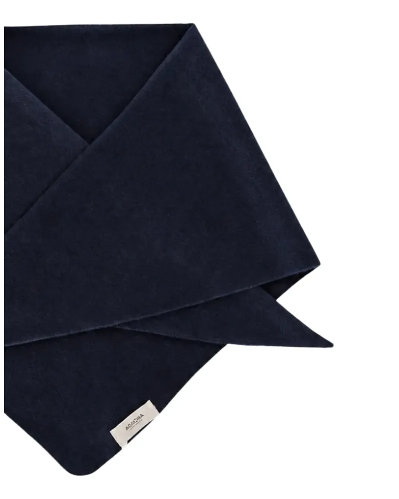 AGNONA brushed scarf - Blau Blau