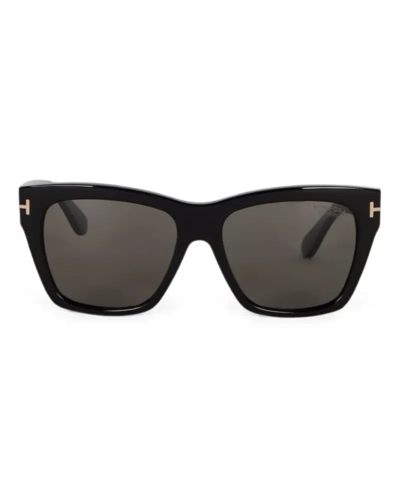 Tom Ford T-logo square-frame sunglasses - Schwarz Schwarz
