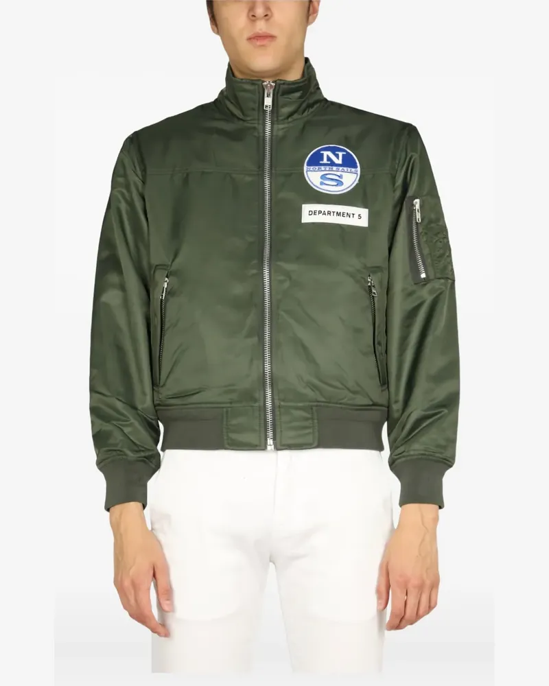 Department 5 zip-up patch jacket - Grün Grün