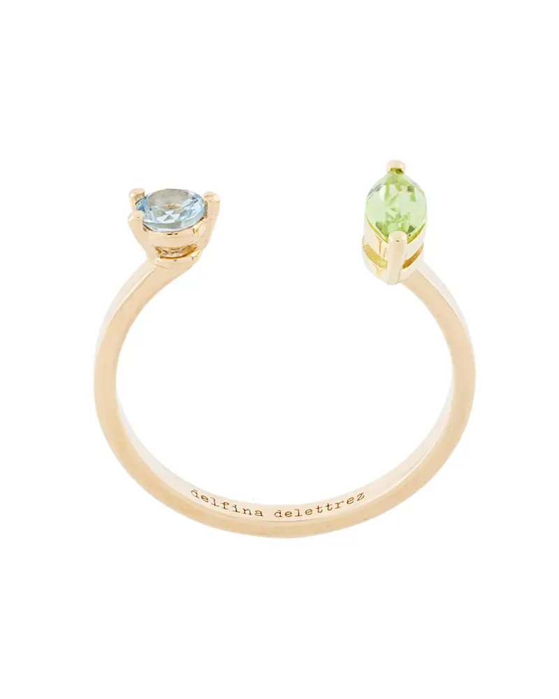 Delfina Delettrez 18kt 'Dots' Goldring - Metallic Metallic