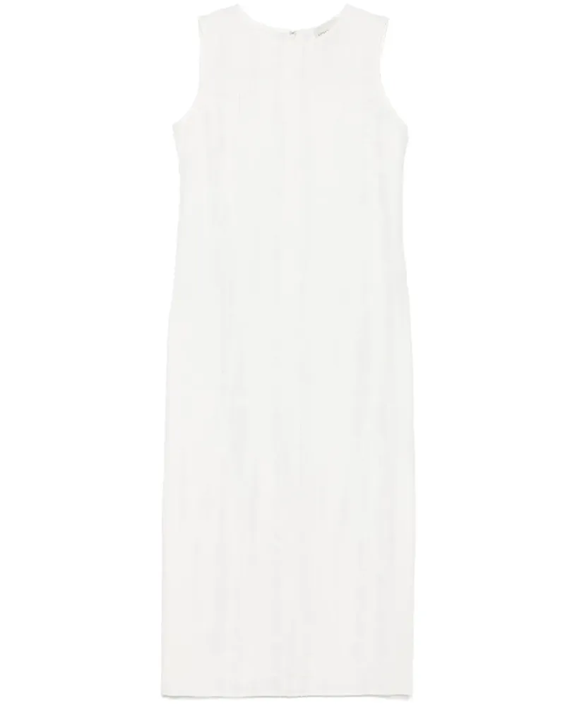 LOULOU Minga Midikleid - Weiß Weiß