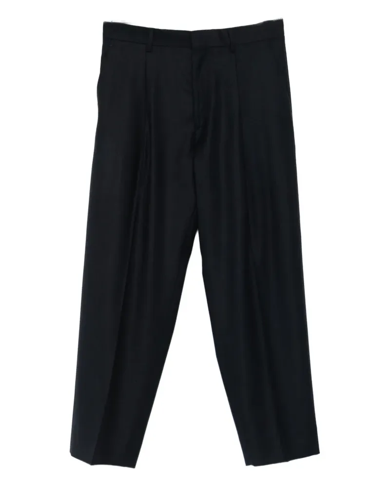 Costumein pleated-pocket pants - Schwarz Schwarz