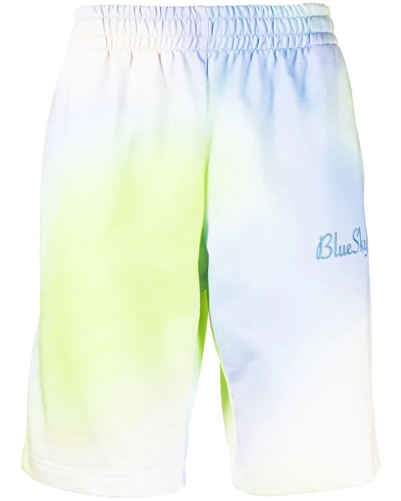 Blue Sky Inn Shorts mit Batikmuster Blau