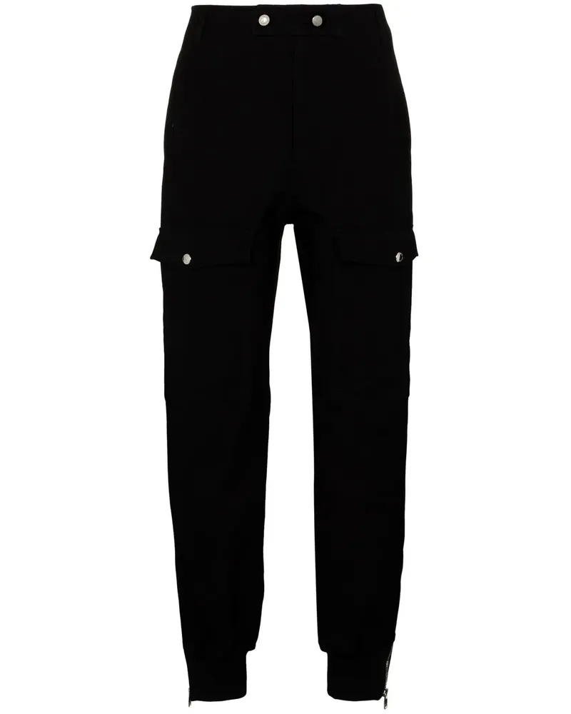 Alexander McQueen Cargohose mit Tapered-Bein - Schwarz Schwarz