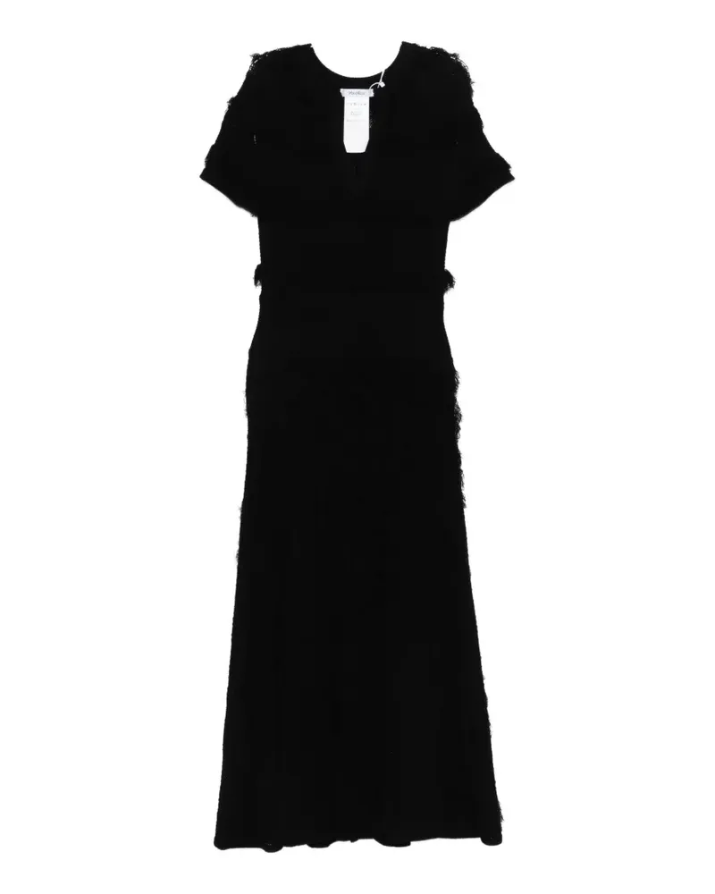 Max Mara Grazia fringed midi dress - Schwarz Schwarz