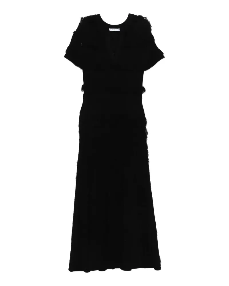 Max Mara Grazia fringed midi dress - Schwarz Schwarz