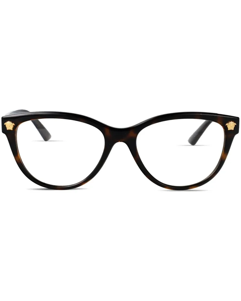 Versace Brille mit Medusenkopf - Braun Braun