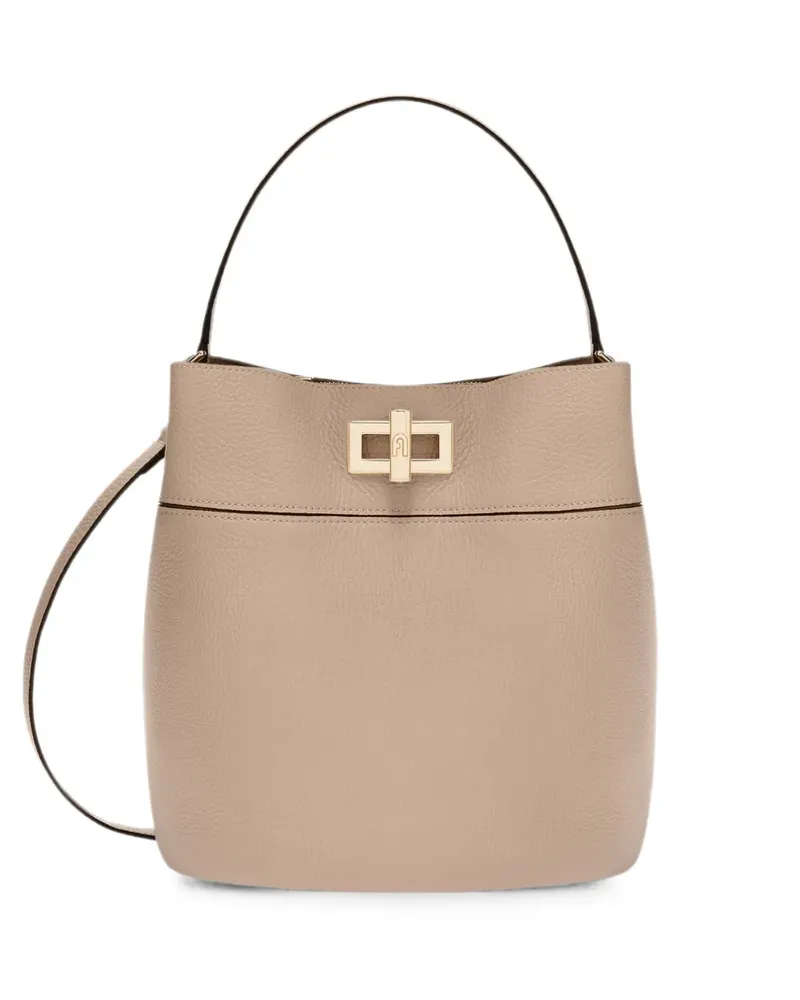 Furla Amelia S Beuteltasche mit Drehverschluss - Nude Nude